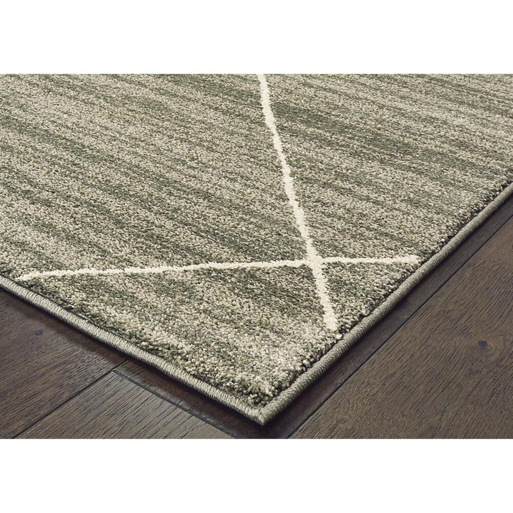 Oriental Weavers Carson 9661A 6&#39;7&quot; x 9&#39;2&quot; Gray Area Rug, , large