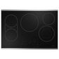 Cafe 2-Piece Kitchen Package with Matte Black 30" Smart Built-In Convection Double Wall Oven and Stainless Steel 30" Electric Cooktop, , large