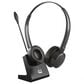 Adesso Stereo Bluetooth Headset with Microphone and Charging Dock in Black, , large