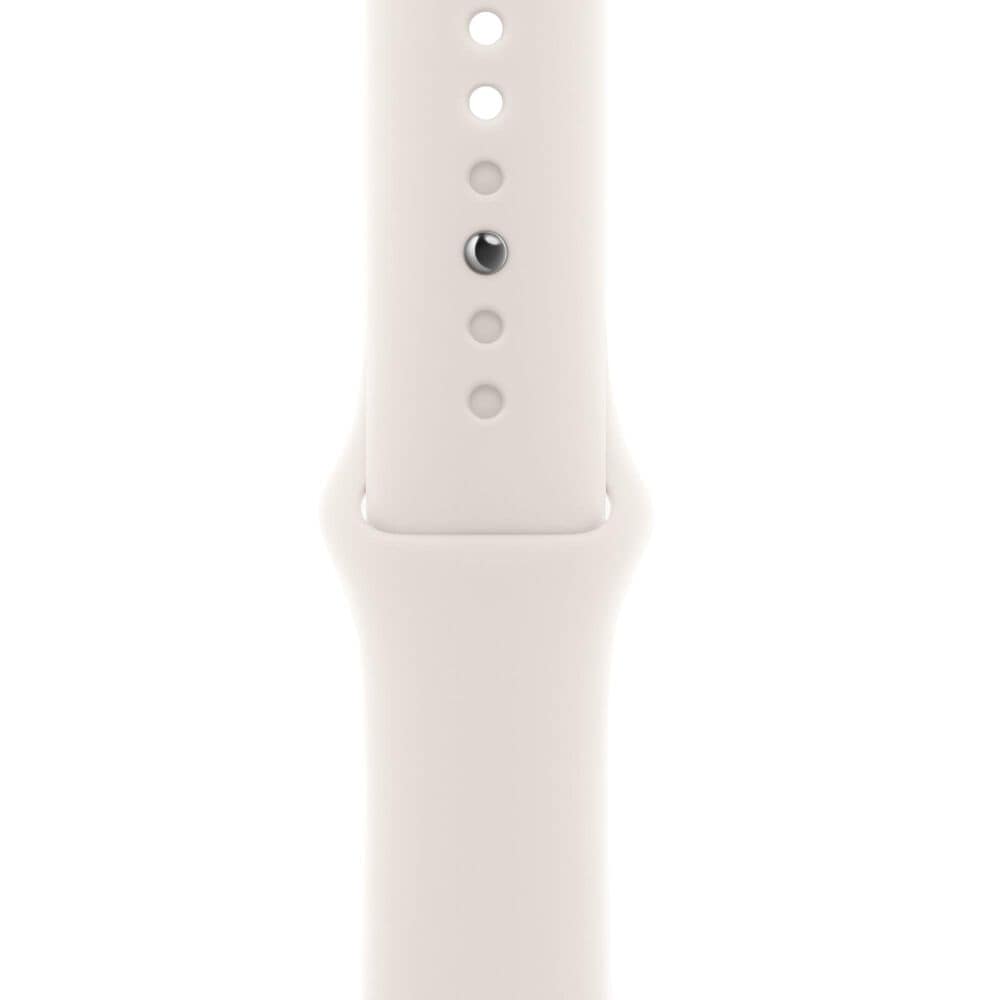 Apple Watch SE 3 (GPS) 40mm Aluminum Case with Sport Band - S/M in Starlight and 2-Year AppleCare+, , large