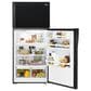 Whirlpool 14 Cu. Ft. 28" Wide Top Freezer Refrigerator in Black, , large