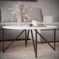 37B Cedric Cocktail Table in Seashell with Gunmetal Base, , large