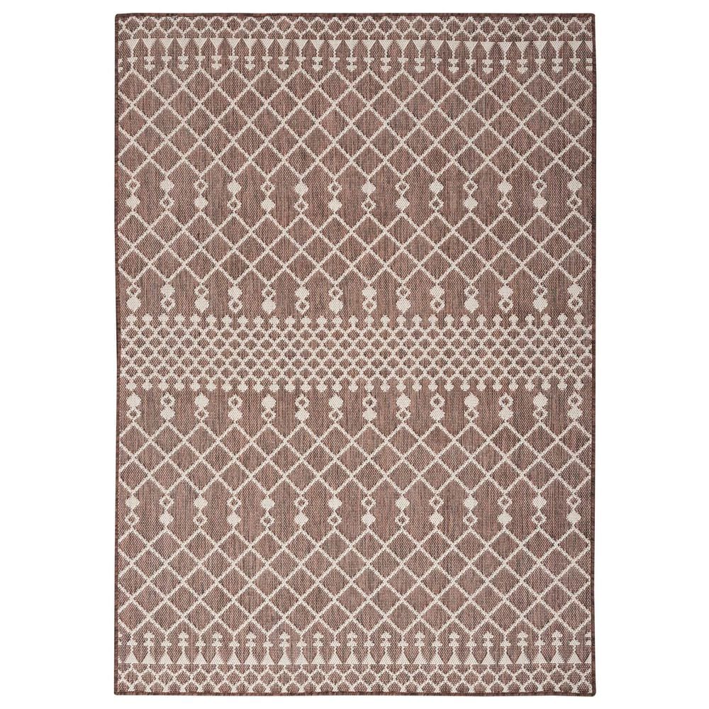 Nourison Positano Southwestern Natural 5&#39; x 7&#39; Indoor/Outdoor Area Rug, , large