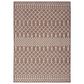 Nourison Positano Southwestern Natural 5" x 7" Indoor/Outdoor Area Rug, , large