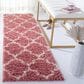 Safavieh Venus Shag VNS524U 2"2" x 8" Pink and Ivory Runner, , large