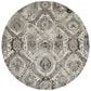 Nourison Twilight TWI03 8" Round Ivory Grey Area Rug, , large