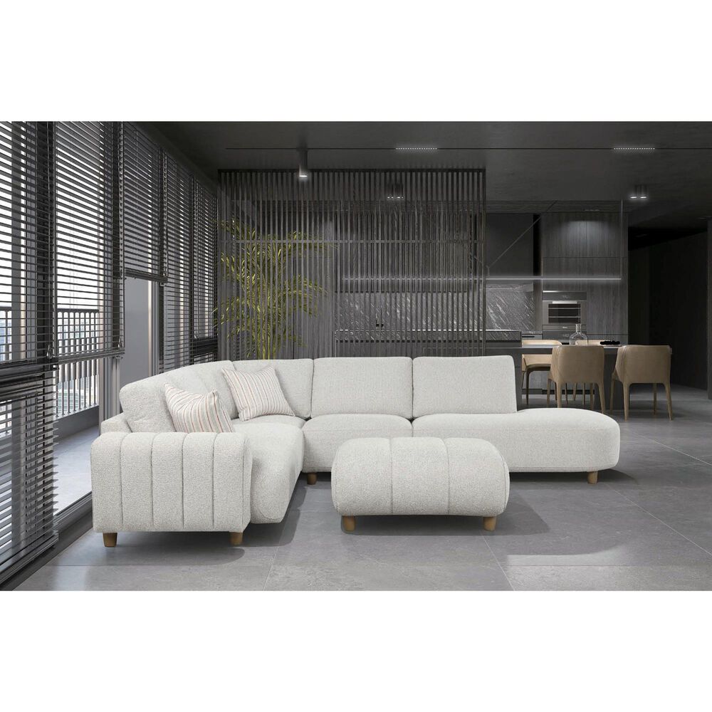 Nura Home 5-Piece Sectional in Geller Marble, , large