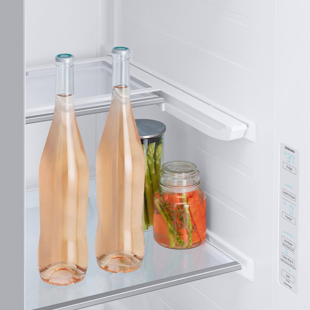 Samsung Bespoke Bespoke Side-by-Side Refrigerator &#40;28 cu. ft.&#41; with Beverage Center in White Glass, , large