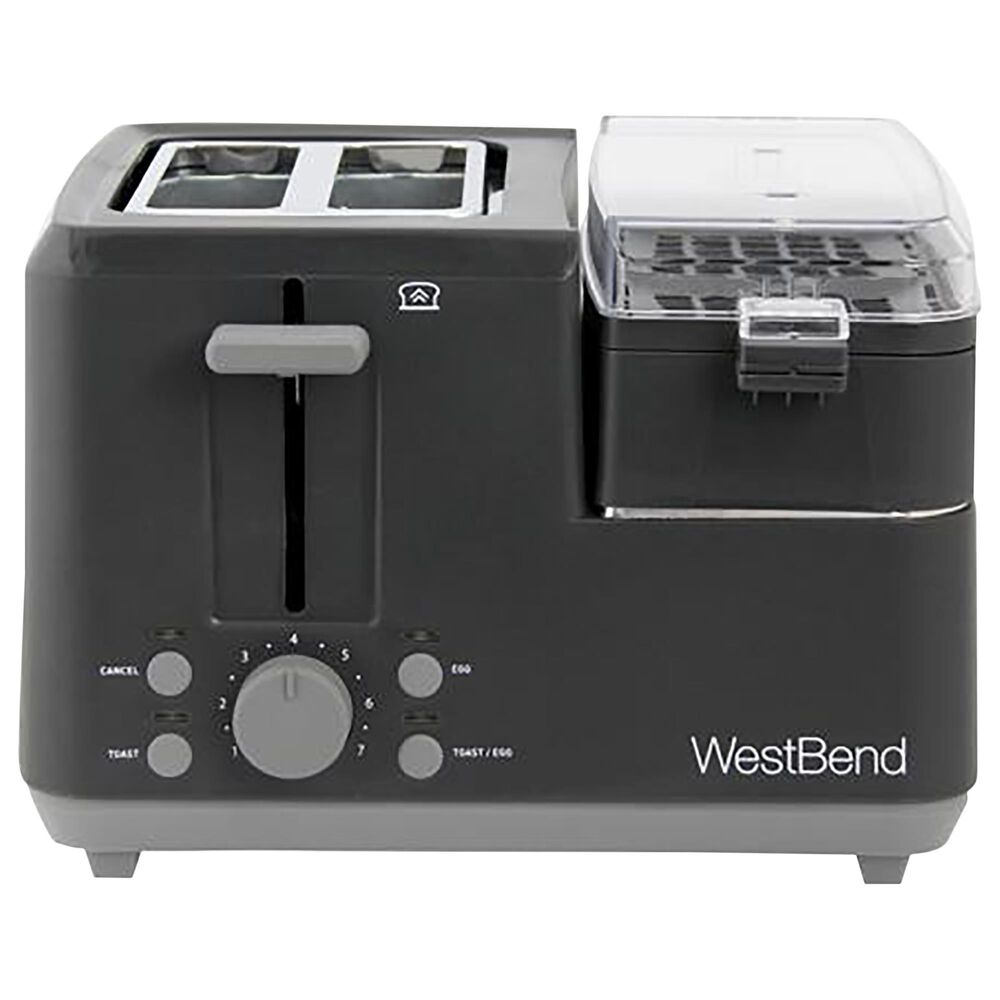 West Bend 2-Slice Breakfast Station in Black, , large