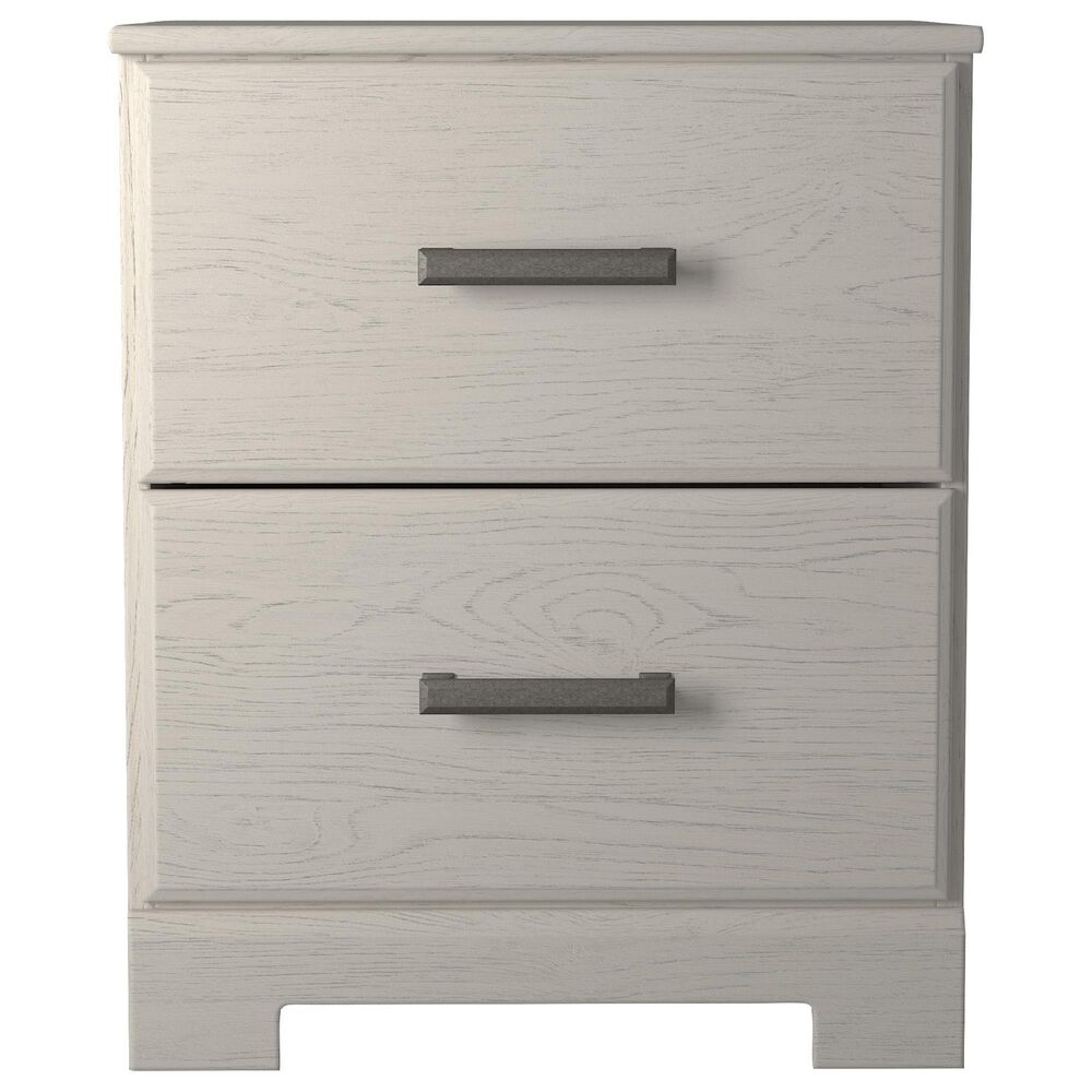 Ashley Stelsie 2 Drawer Nightstand in White, , large