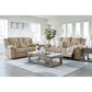 Ashley Tip-Off Power Reclining Sofa with Adjustable Headrest in Wheat, , large