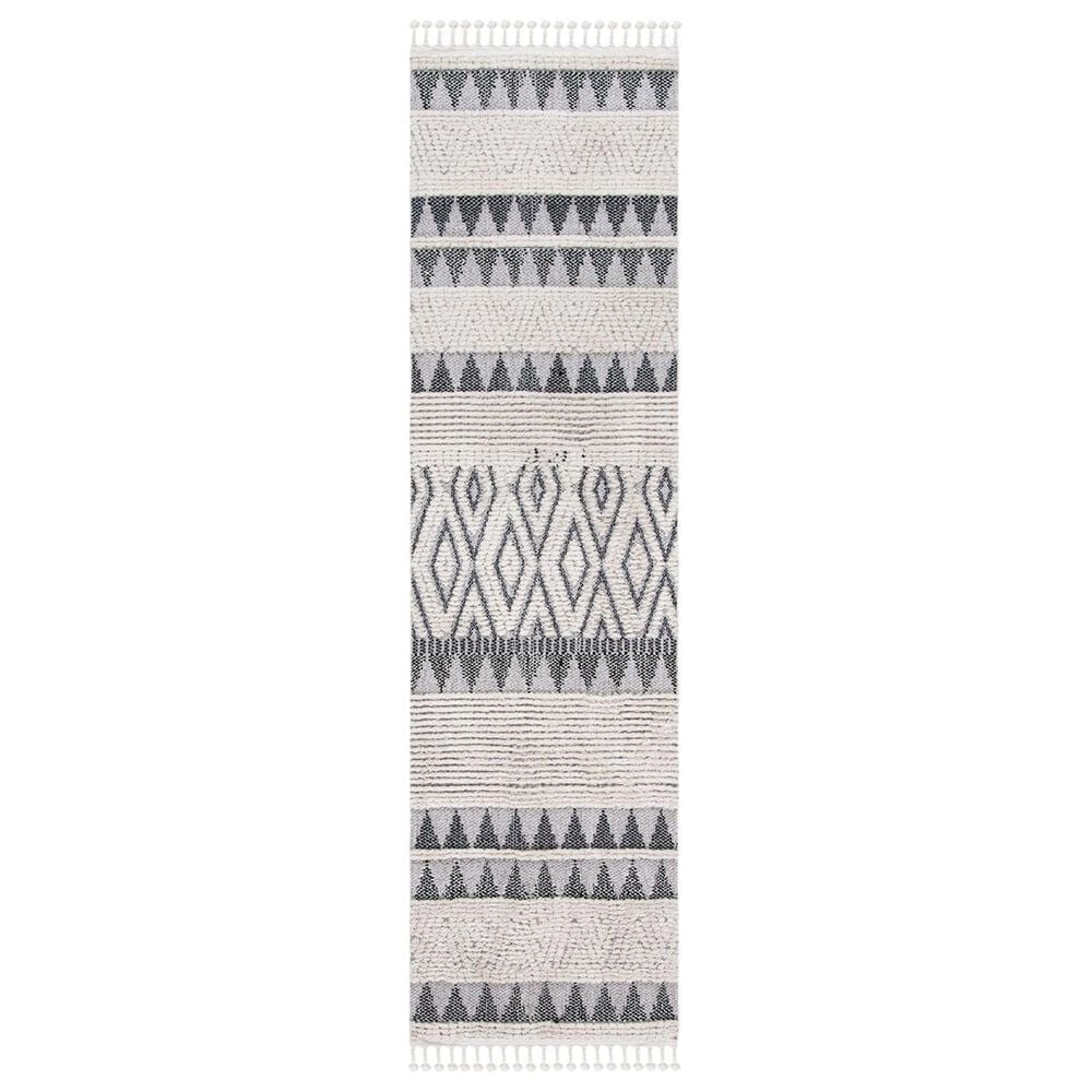 Safavieh Marrakesh MRK519B 2"2" x 6" Ivory and Blue Runner, , large