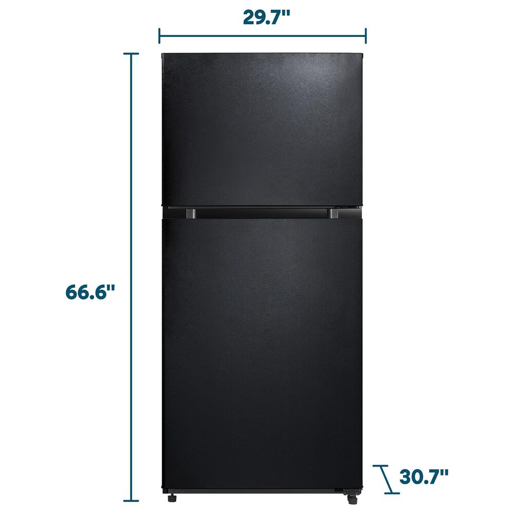Element 18.1 Cu. Ft. Top Freezer Refrigerator in Black, , large