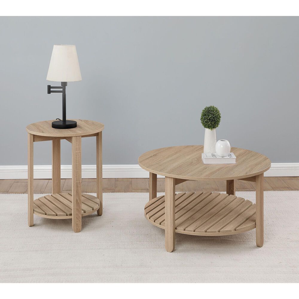 Pacific Landing Fowler End Table in Natural, , large