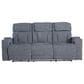 Ashley Forest Lake Power Reclining Sofa in Steel, , large