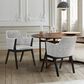 Blue River Arcadia and Renzo 5-Piece 42" Dining Set with Gray Cushion in Black, , large
