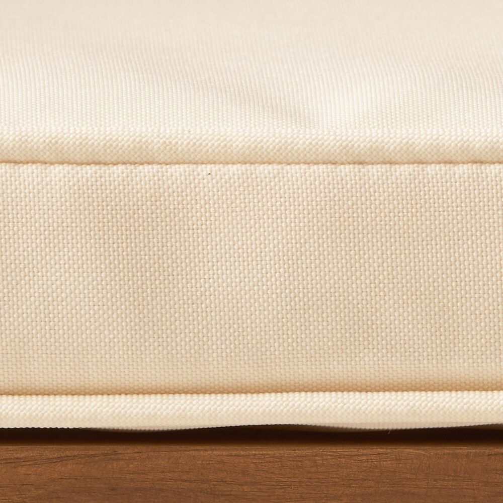 Hearth and Haven Della Dining Chair with Cream Cushion in Teak (Set of 2), , large