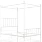 Furniture of America Elliot Full Canopy Bed in White, , large