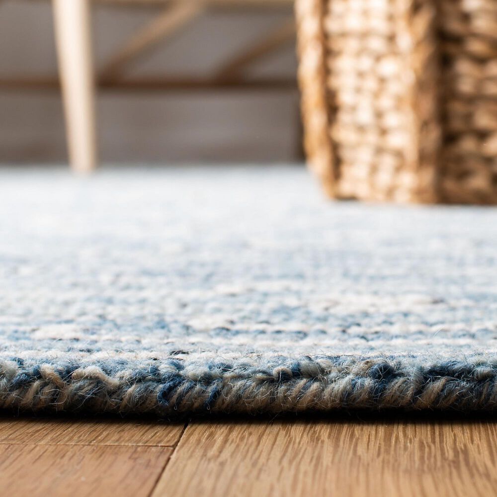 Safavieh Micro-Loop MLP178M 8&#39; x 10&#39; Light Blue and Ivory Area Rug, , large