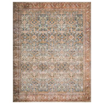 Loloi II Layla LAY-04 2"3" x 3"9" Ocean and Rust Scatter Rug, , large