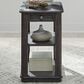Belle Furnishings Wallace 1-Drawer Chairside Table in Aged Oak, , large