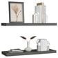 Hearth and Haven Ecco32" Floating Wall Shelf with Space-Saving Design in Gray (Set of 2), , large