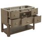 James Martin Vanities Lucian 48" Single Bathroom Vanity in Pebble Oak with 3 cm Victorian Silver Quartz Top, Rectangular Sink and FreePower Wireless Charger, , large