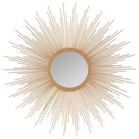Hampton Park Fiore 29.5in Sunburst Mirror in Gold