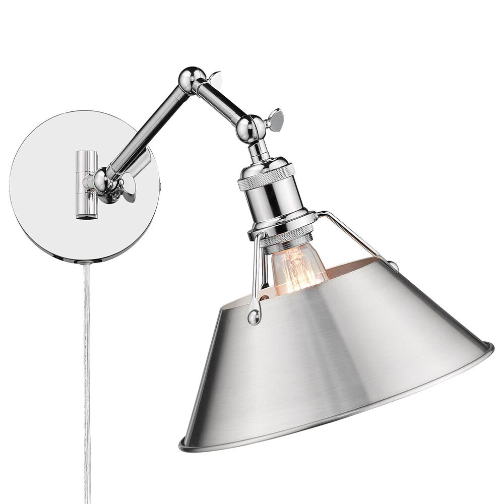 Golden Lighting Orwell 1-Light Wall Sconce in Chrome, , large