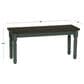 Linon Home Decor Willow Dining Bench in Burnished Smoke and Distressed Teal, , large
