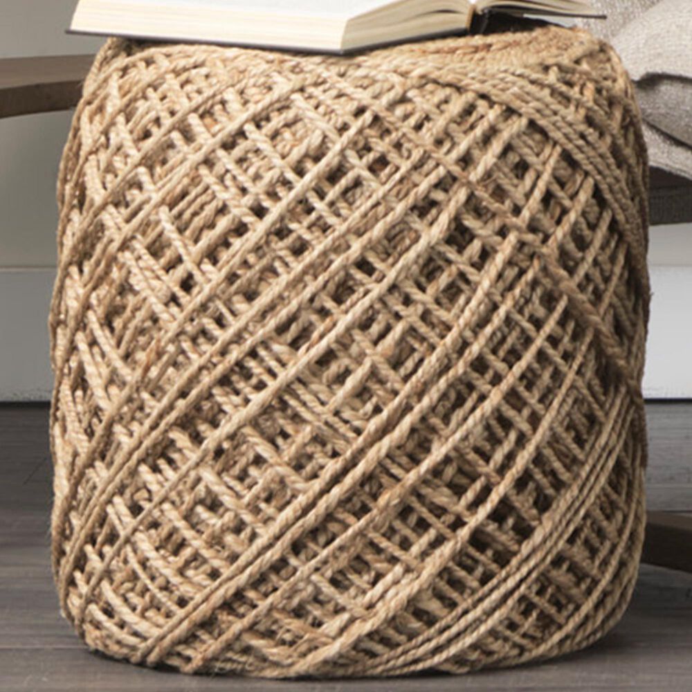 Mercana Allium Pouf in Medium Brown, , large