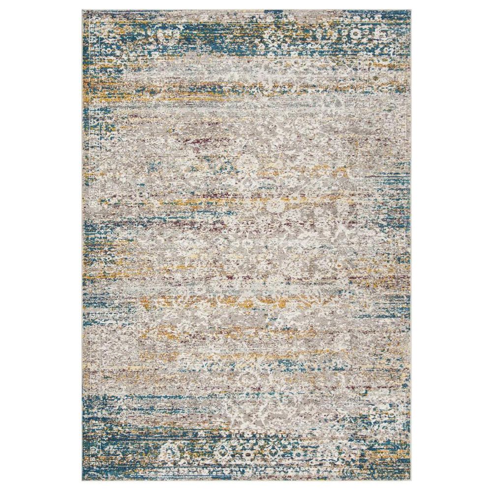 Safavieh Aria ARA156C 5"1" x 7"6" Cream and Blue Area Rug, , large