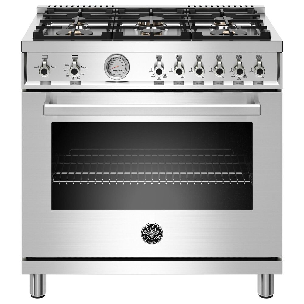 Bertazzoni 36" Professional All Gas Range in Stainless Steel, , large