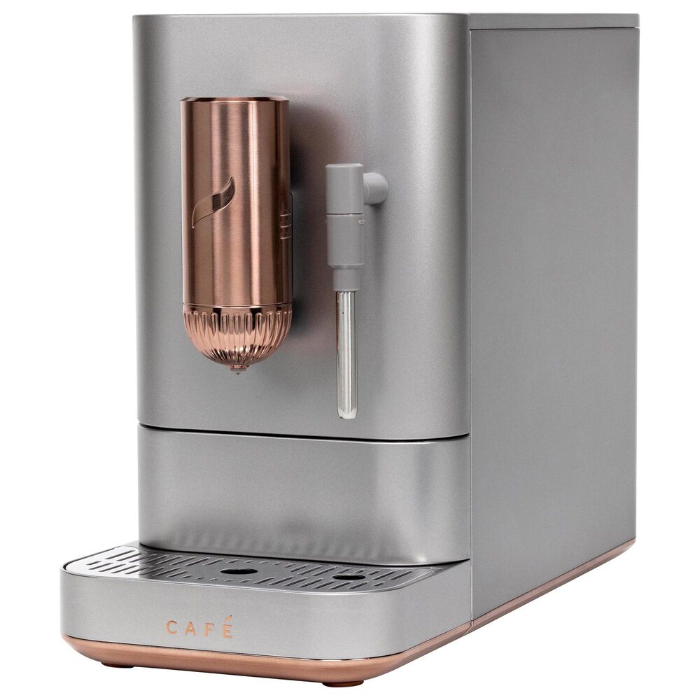 Cafe 40.5 Oz Affetto Espresso Machine + Frother in Stainless Steel