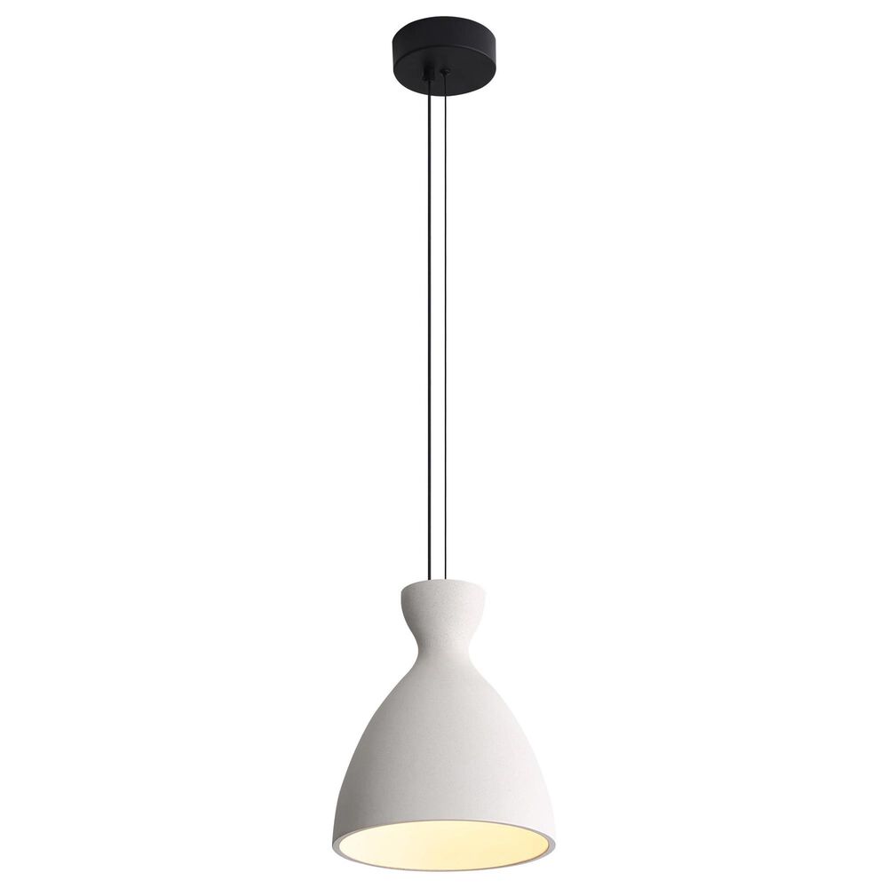 Golden Lighting Aethera 10" 1-Light LED Pendant in White Sandstone, , large