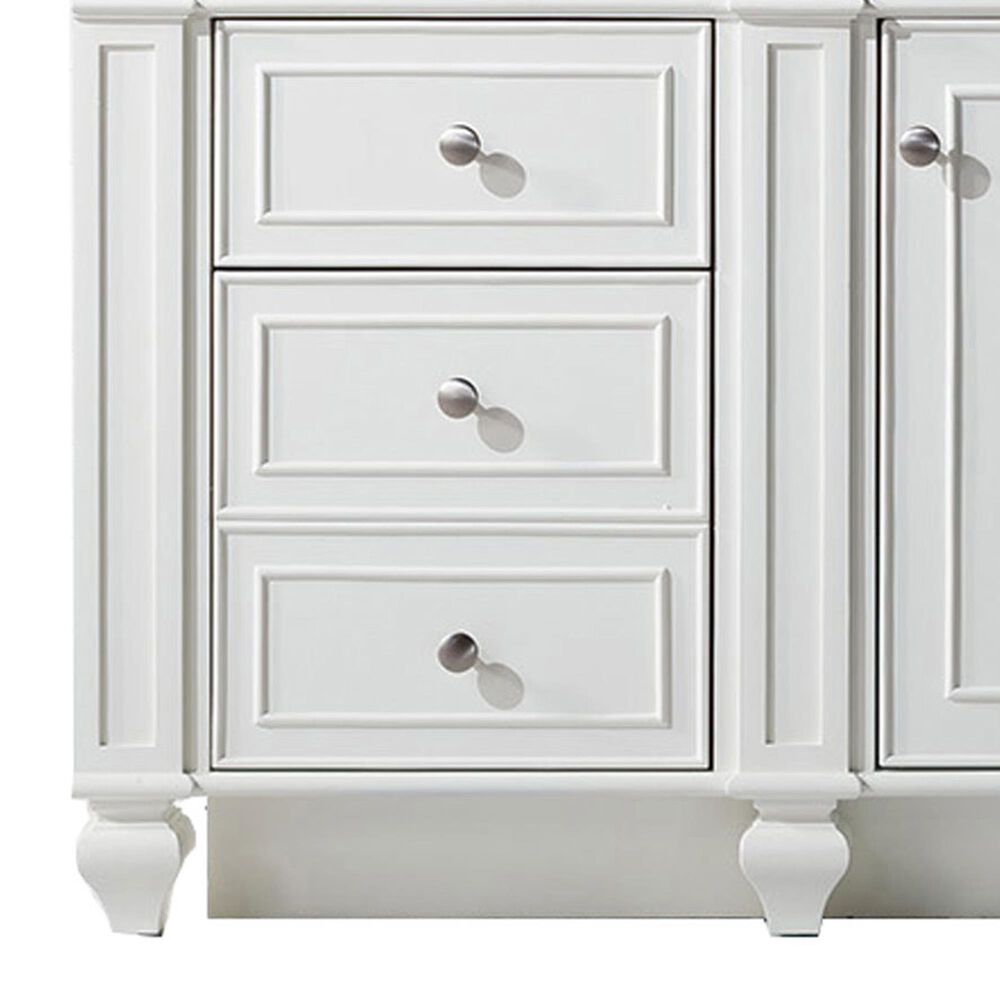 James Martin Vanities Bristol 30" Single Bathroom Vanity in Bright White with 3 cm White Zeus Quartz Top and Rectangular Sink, , large