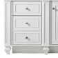 James Martin Vanities Bristol 30" Single Bathroom Vanity in Bright White with 3 cm White Zeus Quartz Top and Rectangular Sink, , large