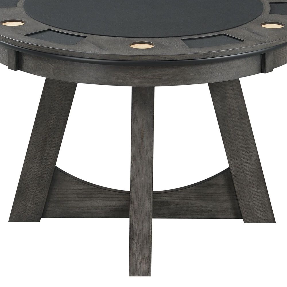 Mayberry Hill Prince Round Game Table in Gray, , large