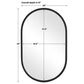 Salt & Light 32" x 20" Wall Mirror in Matte Black, , large