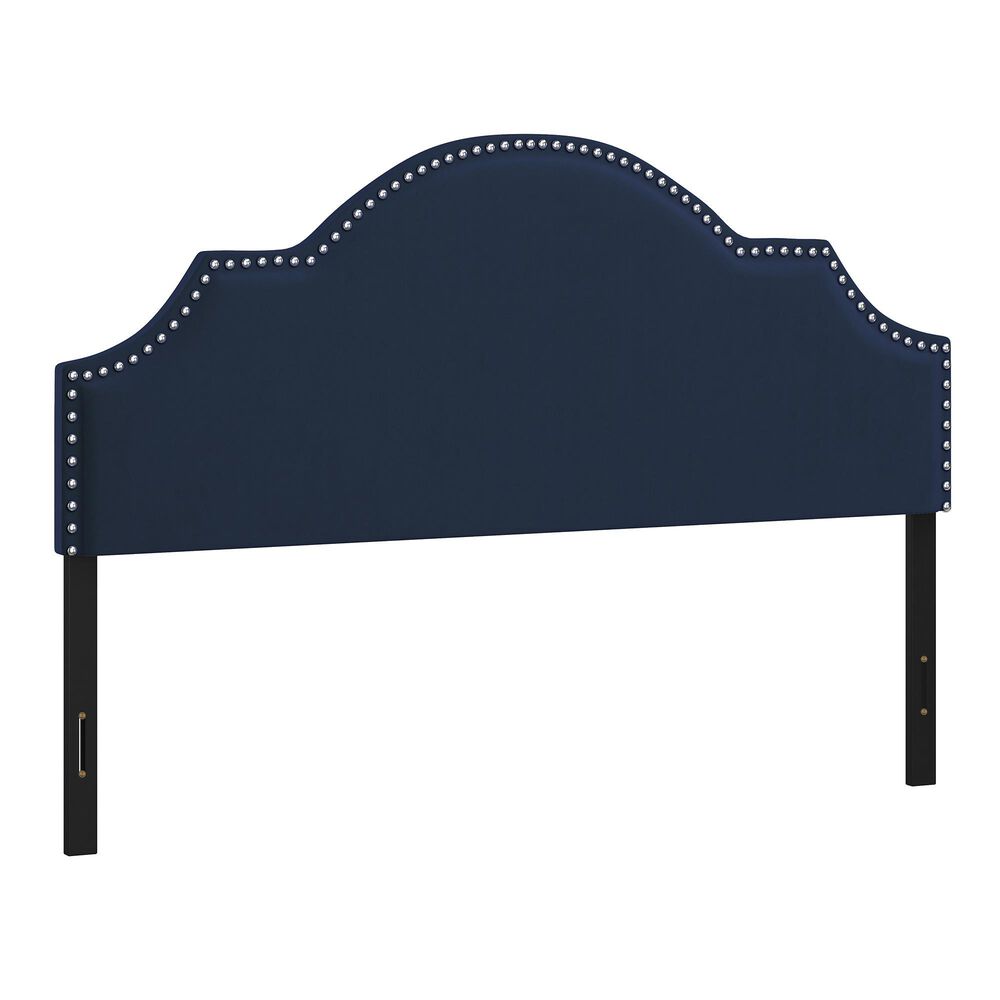 The Monday Company Cynthia Upholstered Headboard in Navy, , large