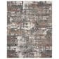 Nourison Tangra TNR02 9" x 12" Grey and Multicolor Area Rug, , large