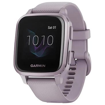 Garmin Venu Sq Fitness Tracking Watch Aluminum Bezel with Orchid Band in Metallic Orchid, , large