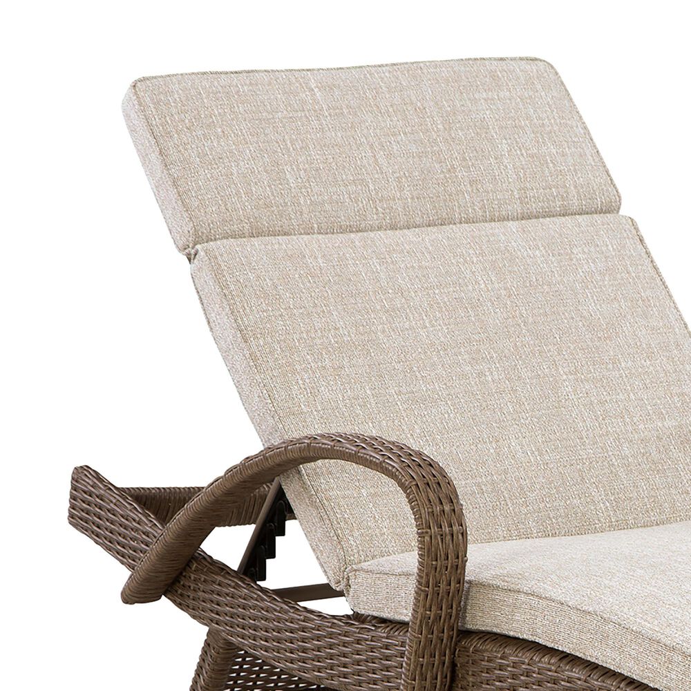 Ashley Laguna Heights Patio Chaise Lounge with Cushion in Beige, , large