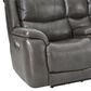 Homestretch Custom Comfort Power Reclining Loveseat in Galaxy Gray, , large