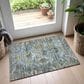 Dalyn Rug Company Silk Road Aqua, Gold, Copper, Blue, Teal, Mocha and Fern 1"8" x 2"6" Area Rug, , large