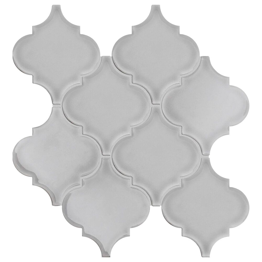 Emser Morocco Silver 10" x 11" Ceramic Mosaic Sheet, , large