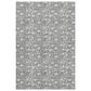 Dalyn Rug Company Soft Essentials Floral Gray 9" x 12" Indoor/Outdoor Area Rug, , large
