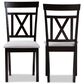 Baxton Studio Rosie Side Chair in Espresso Brown (Set of 2), , large