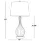 LumiSource Jenny Glass Table Lamp in Clear Crackle and Gold (Set of 2), , large