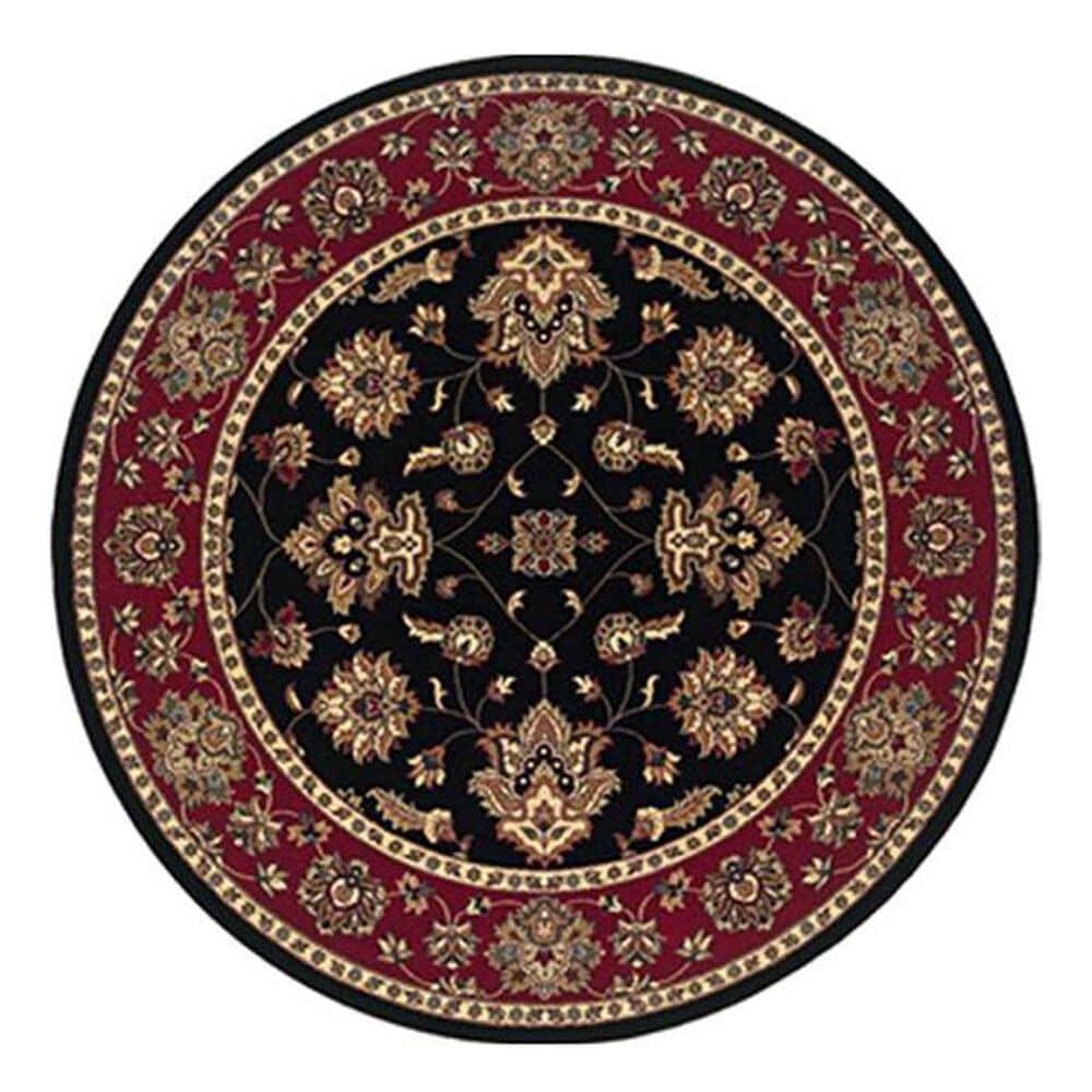 Oriental Weavers Ariana 623M 8" Round Black Area Rug, , large
